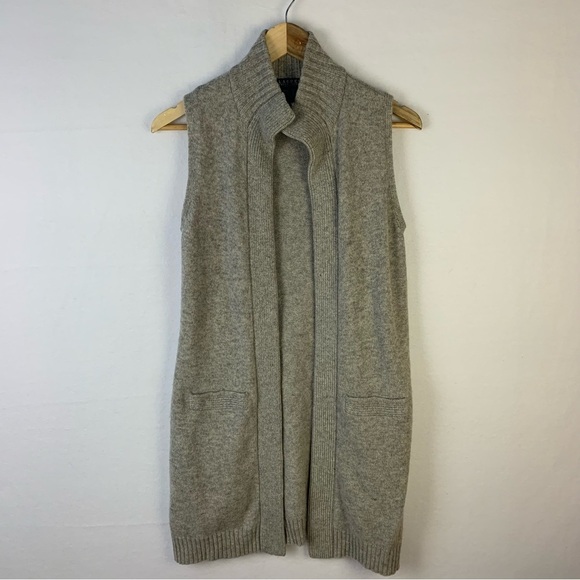 Ralph Lauren Wool Cashmere Long Sweater Vest - Picture 1 of 5